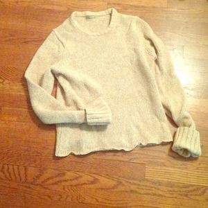 Beige and camel sweater