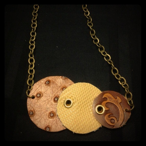 Repurposed letter necklace