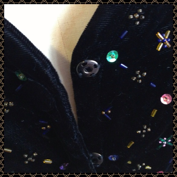 Vintage Banana Republic Velvet Vest - Picture 3 of 4