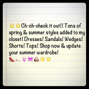 Tons of summer clothes & shoes!!!