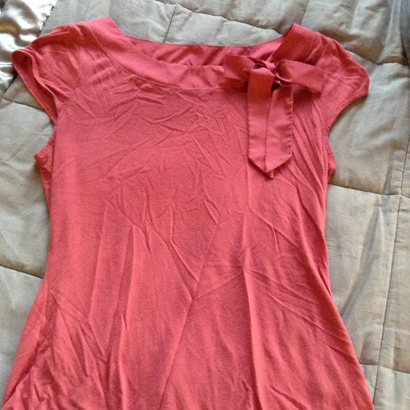 Pretty in pink shirt with bow accent **Reduced**