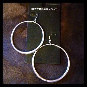 Large hoop earrings