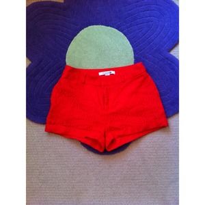 f21 high waisted lace shorts