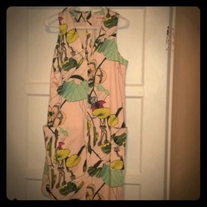 Floral print V neck H&M dress