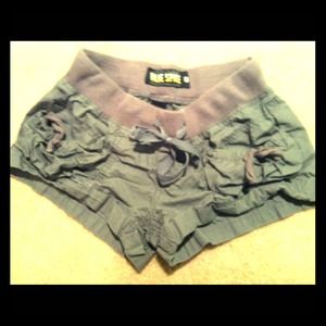 Gray shorts with front pockets. Size 0