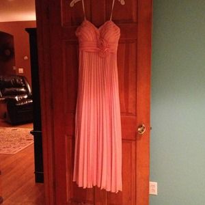 Peach or salmon evening/formal dress