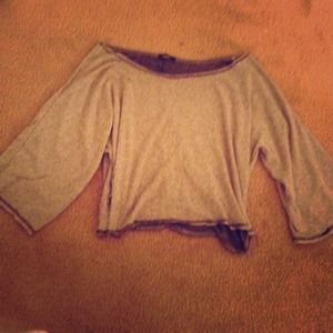 Off the shoulder hipster shirt