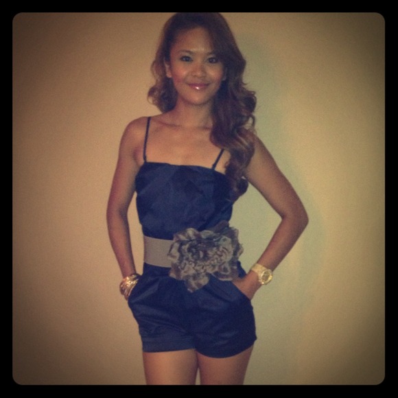 Dark Blue Romper