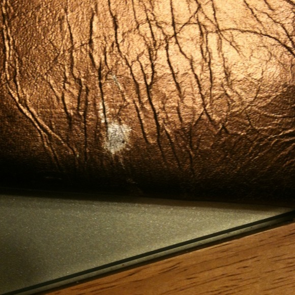 Gold Clutch with Beaded Design - Picture 3 of 4