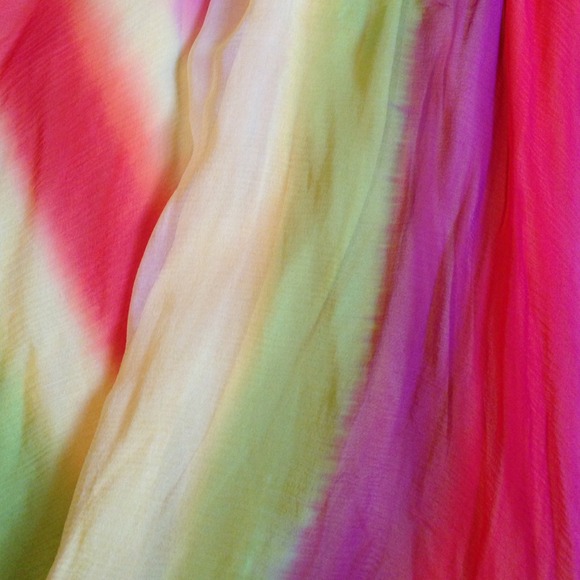 Alice + Olivia rainbow color silk dress,almost new - Picture 3 of 3