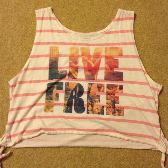 "Live free" tank top