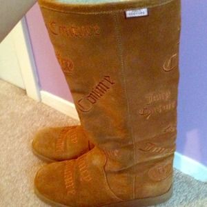 Authentic used Juicy Couture wedge boots