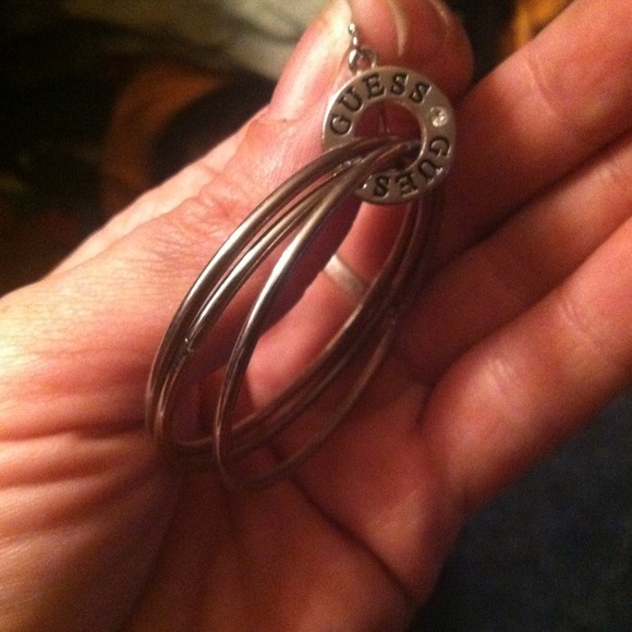 Guess loop earrings
