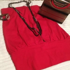 Victoria's Secret Fiesta Red Tube Top