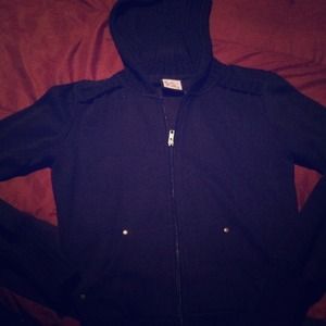 Black sweater with cute design on the back