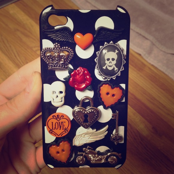 💀SOLD💀 Harley Davidson inspired iPhone 4/4S case