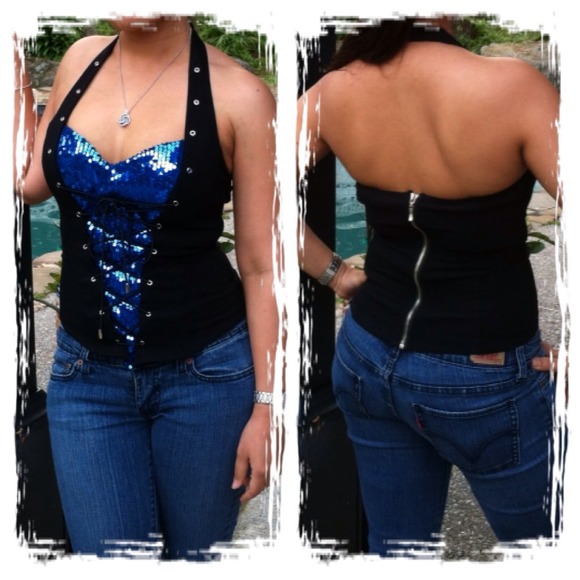 🎽Summer party blouse 🎽🎈SOLD 🎈 - Picture 2 of 3