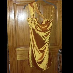 Lovely golden yellow cocktail dress from England