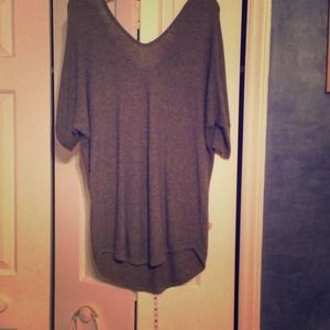 Gray sweater top from Express.