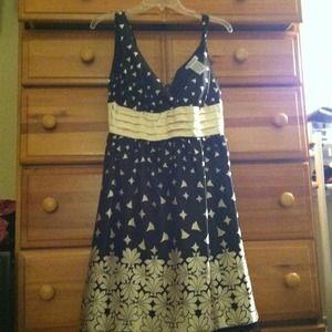 Black and white semi-formal dress- size 7