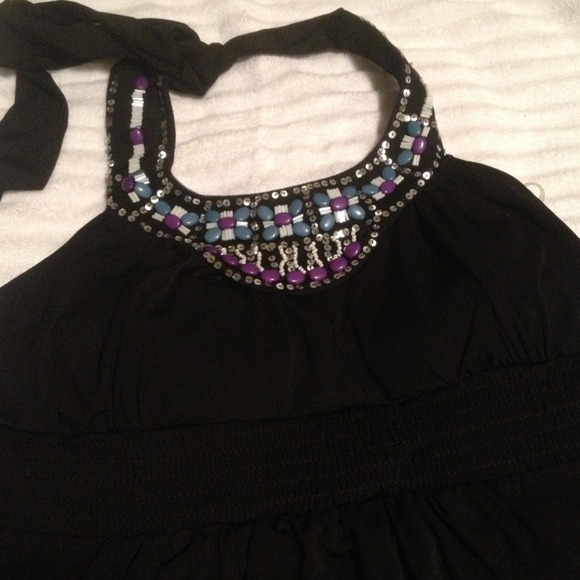 Candie's Black Halter Dress