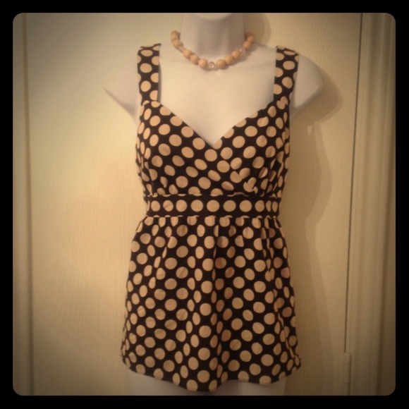 ♦Sold!!! Super cute Polkadot top!