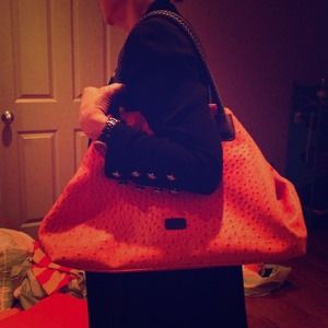 Imitation ostrich bag