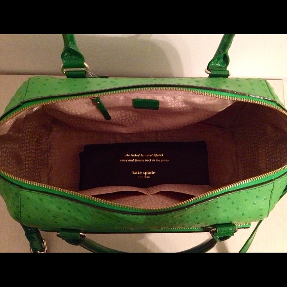 ⛔SOLD⛔Kate Spade Green Leather Bag - Picture 4 of 4