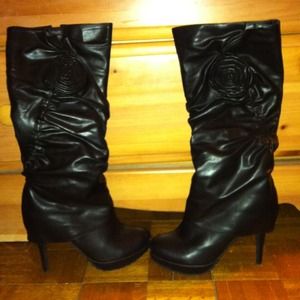 Tall black boots