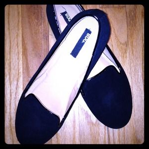 BDG black suede flats