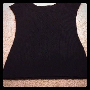 Worn twice. Very cute black short sleeve top.