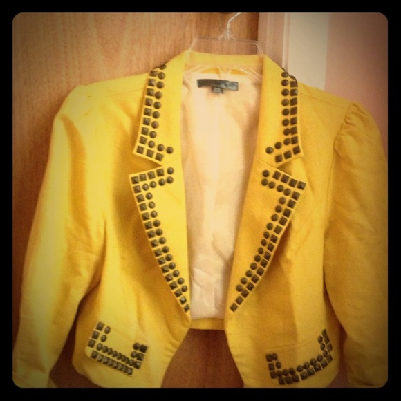 Yellow blazer from love 21.. Awesome ..