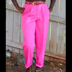 Hot pink pants!