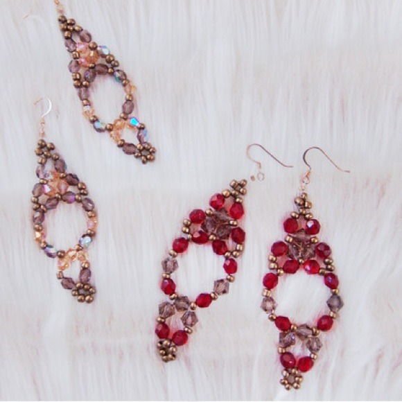 Mandana woven chandelier earrings