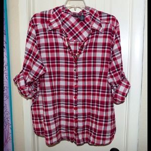 Torrid Plaid Shirt - size 4 - Plus Size