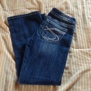 Pr Silver boot cut jeans.