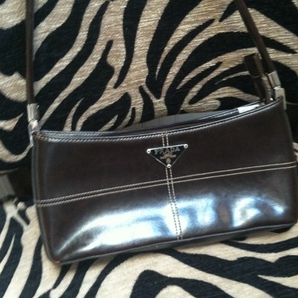 Brown small hand bag