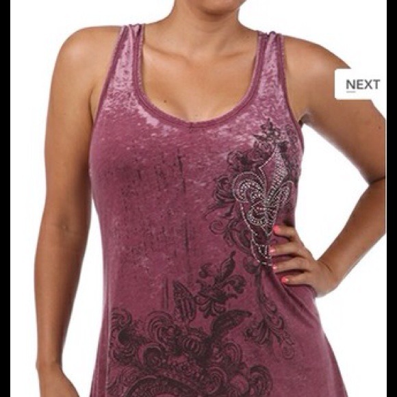 3X BURNOUT DYE WASHED TANK TOP