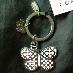 Coach Butterfly Keyring