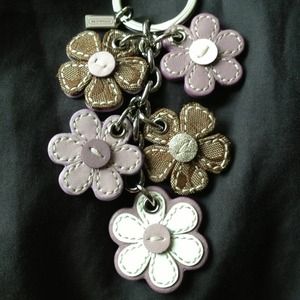 Coach Flower Keychain