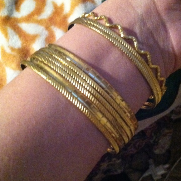 Gold bangles