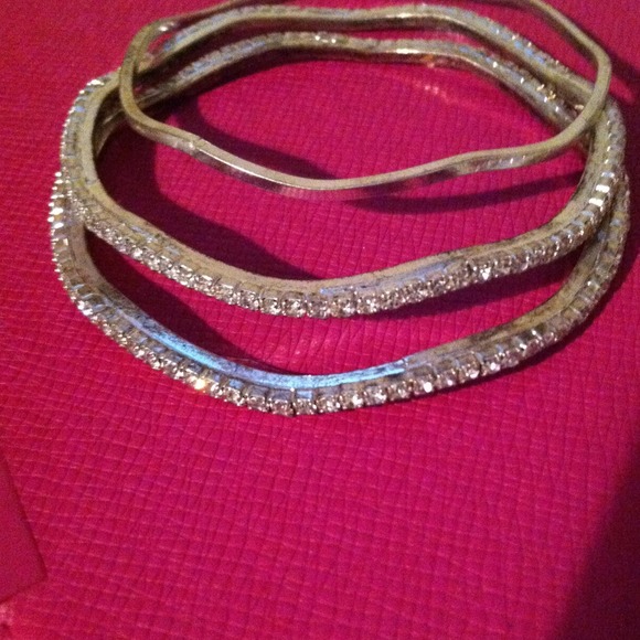 Silver 3pc bangles - Picture 2 of 2