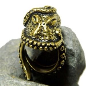 Bronze Octopus Ring