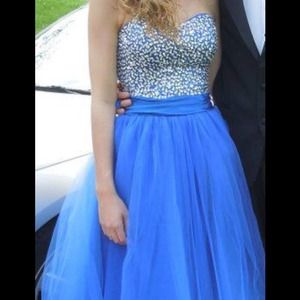 Royal blue prom dress