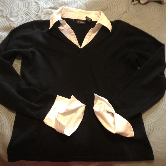 2 layer look sweater