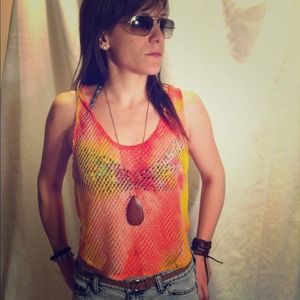 Festival-ready Mesh Tank NWT