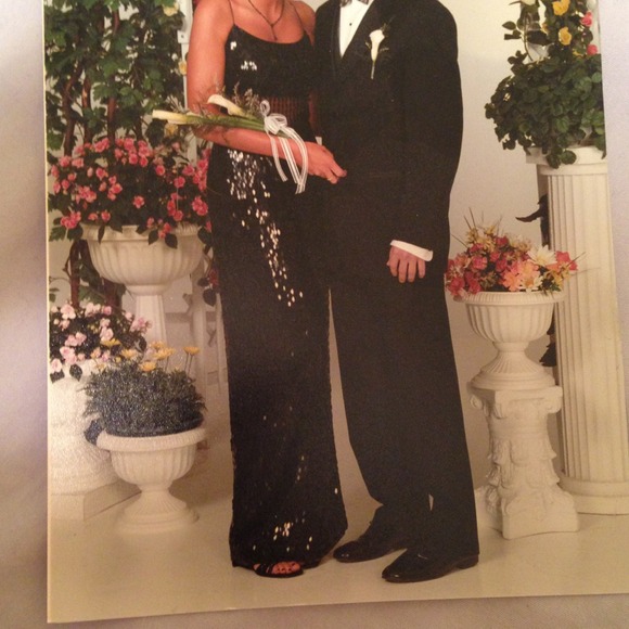 Black sequin dress for prom or evening