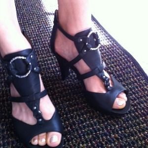 Kenneth Cole gladiator heels- HOLD FOR jjbribeck-