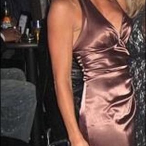 Gorgeous chocolate cocktail dress!