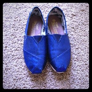 ⭐RESERVED⭐Glittery Blue Toms!